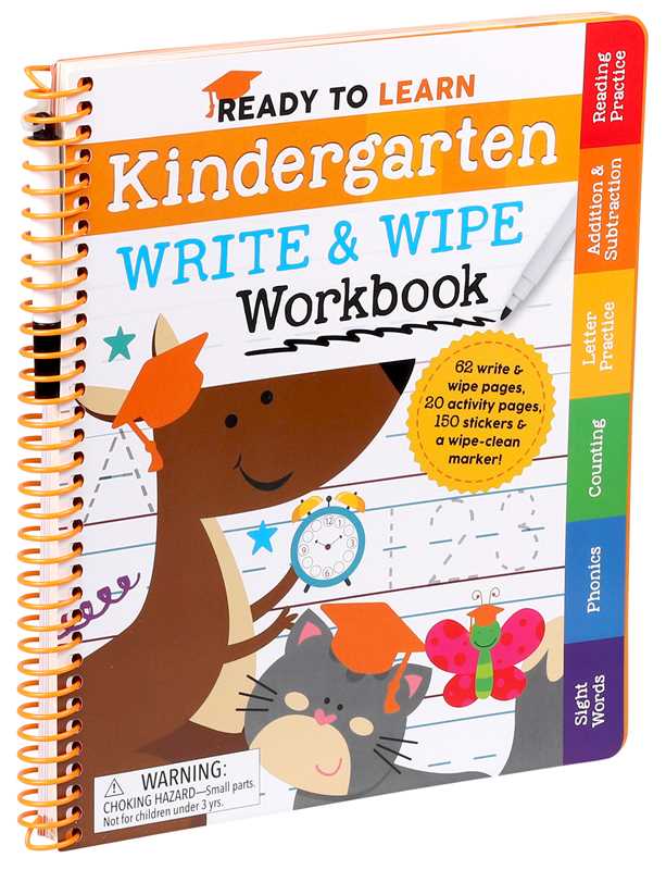 Ready to Learn: Kindergarten Write and Wipe Workbook by Editors of Silver Dolphin Books