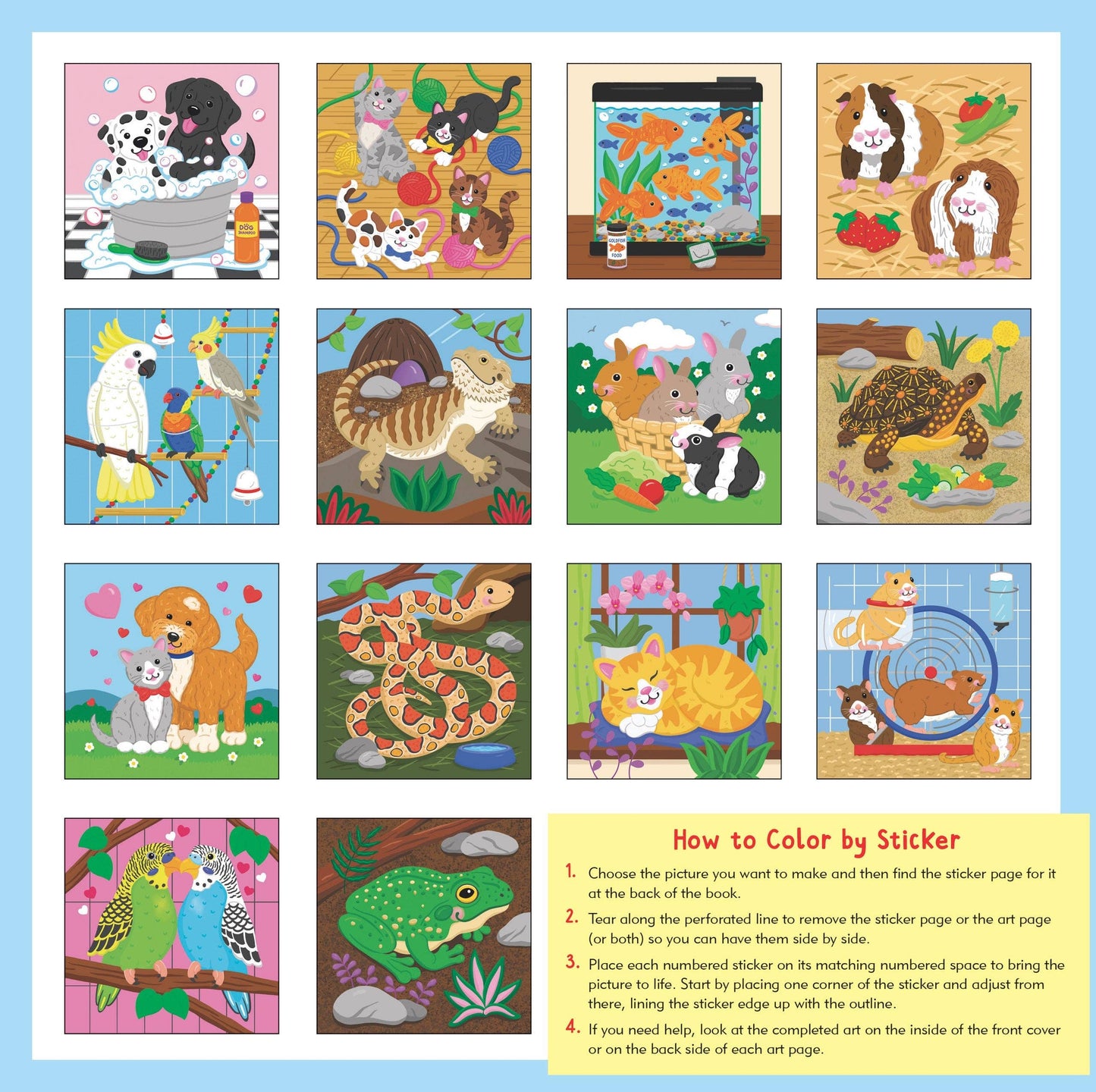 My First Color-by-Sticker Book - Pets