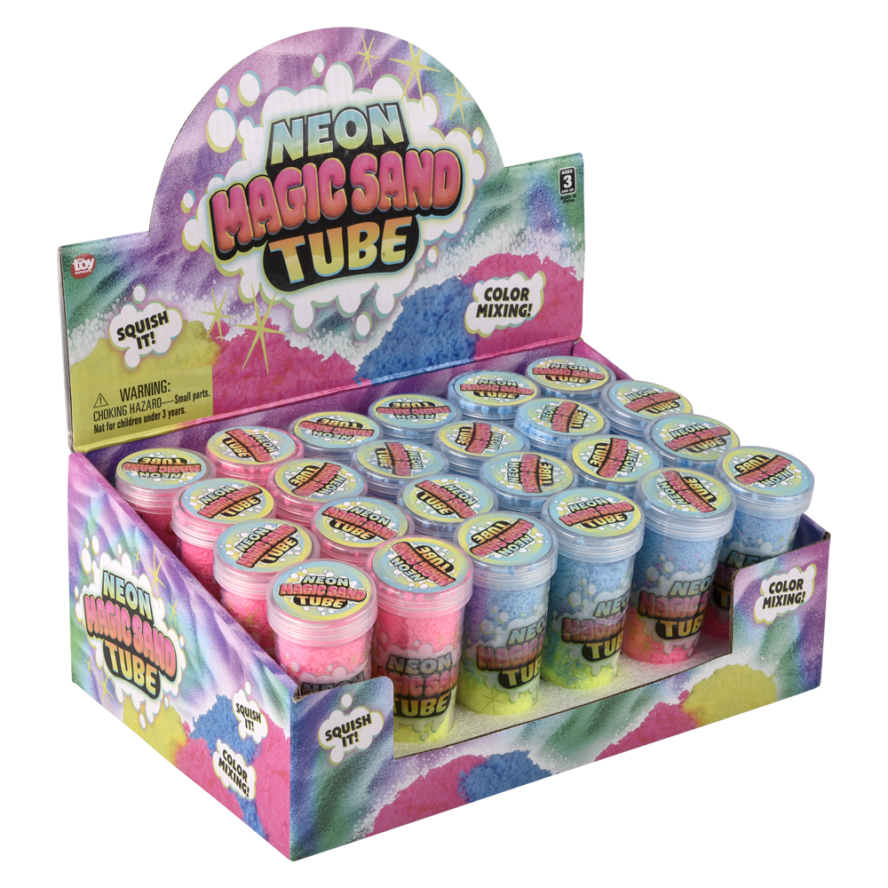 3.75" NEON MAGIC SOFT PUTTY TUBE 24CT