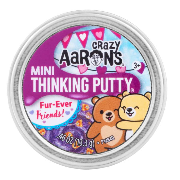 Crazy Aaron's 2" Thinking Putty Mini Tin - Fur-Ever Friends