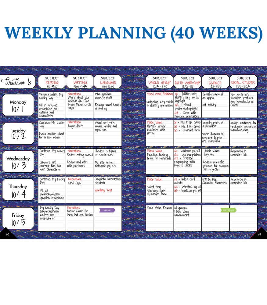 Sparkle and Shine Plan on a Brilliant Year Teacher Planner