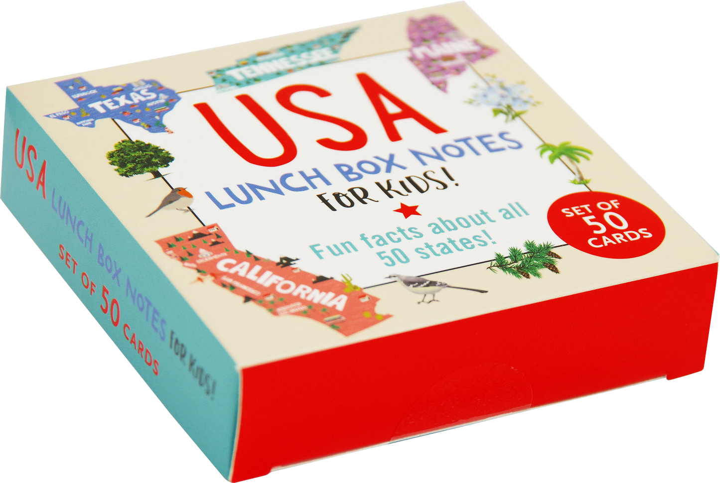 USA Lunch Box Notes for Kids! (Set of 50 Cards)