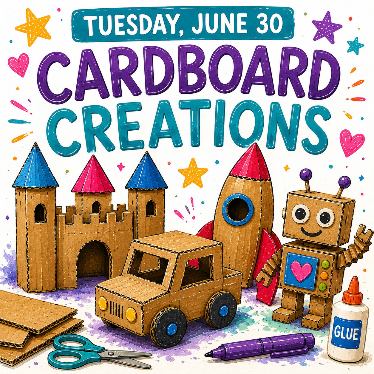 Event: Cardboard Creations - June 30
