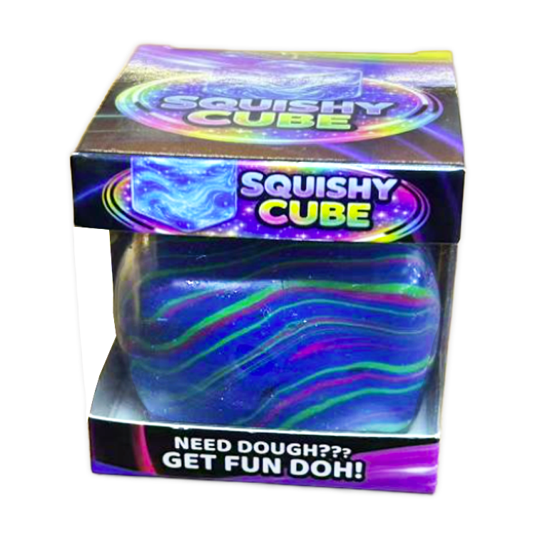 Fun Doh Swirl Squishy Cubes Viral Assortment - 12/Display