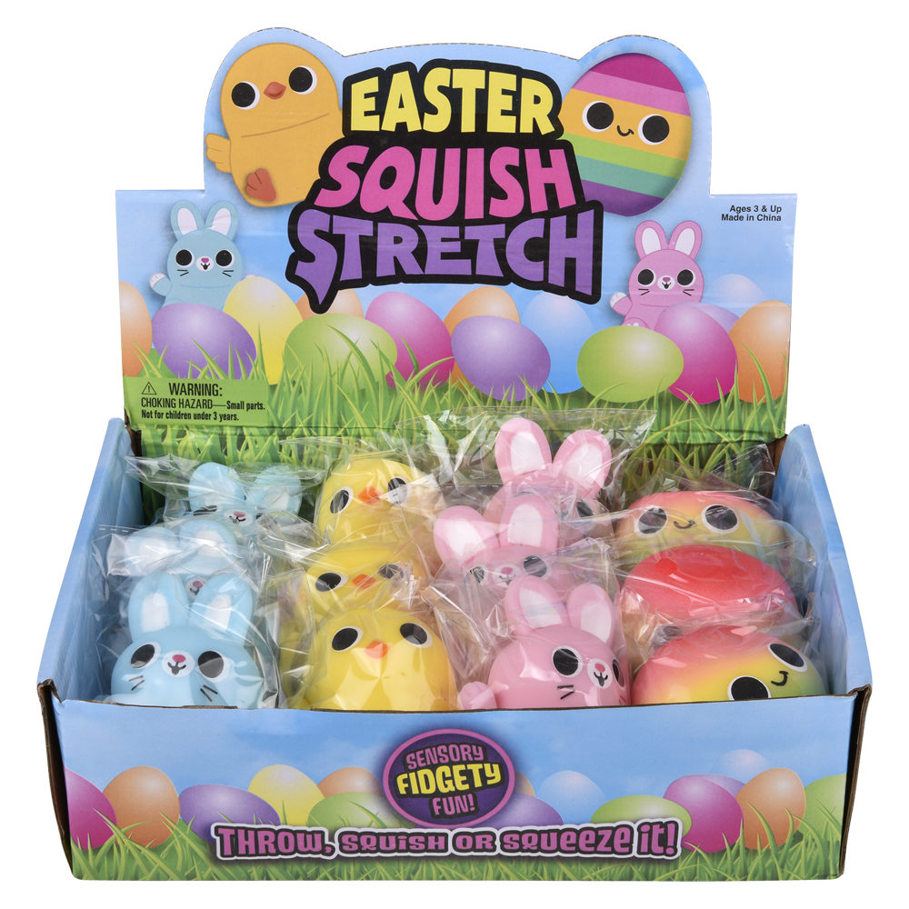 EASTER SQUISH STRETCH ASSORTMENT 2.75"-3.25"