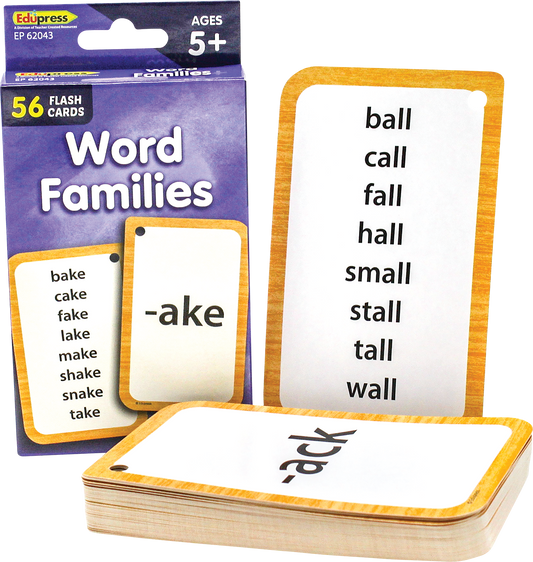 Word Families Flash Cards