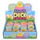 SQUEEZY POP UP HATCHING CHICK 3"     12/DISP