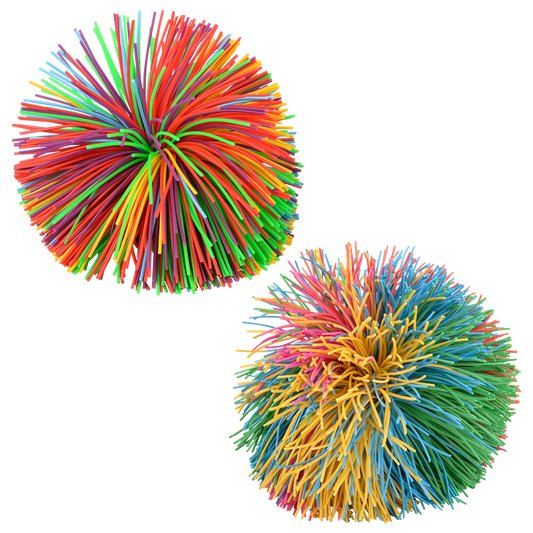 (T) 3.5" RAINBOW STRINGY BALL