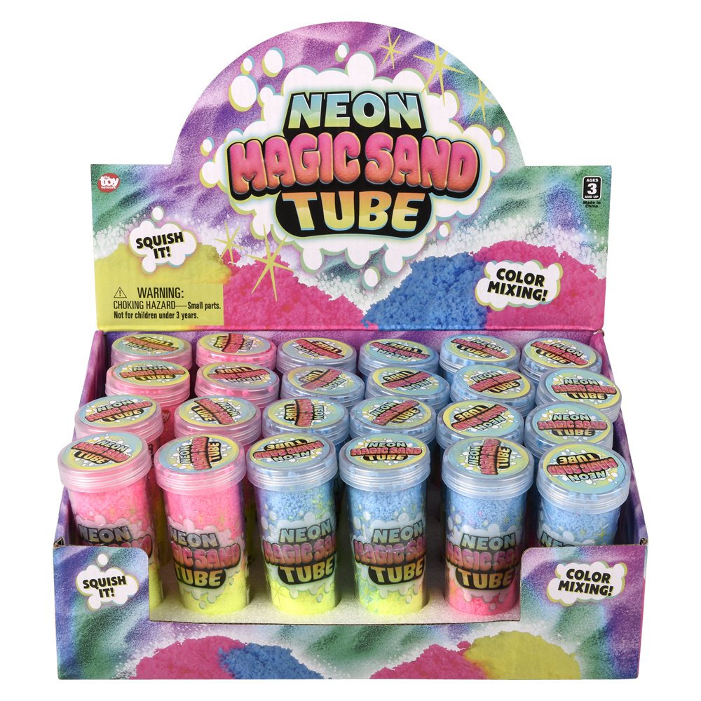 3.75" NEON MAGIC SOFT PUTTY TUBE 24CT