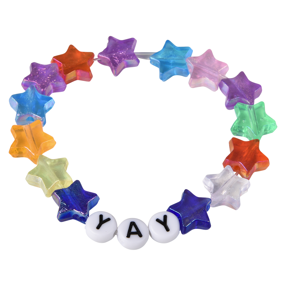 PICK N CREATE HEART BEADED FIDGET BRACELET 24CT