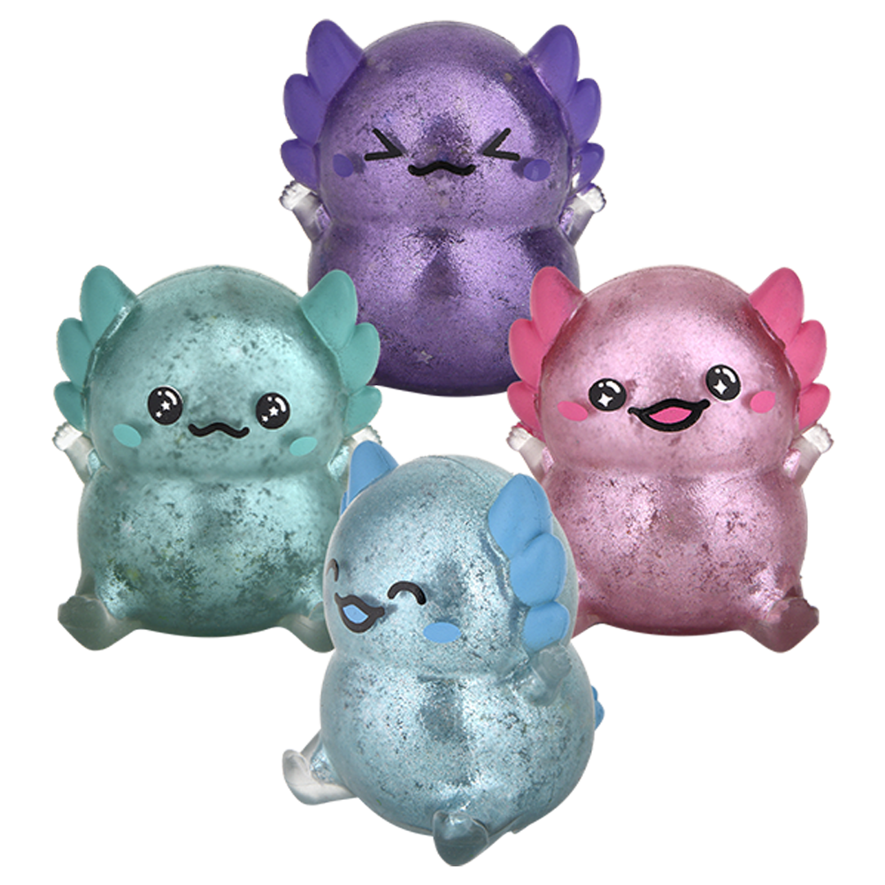 (T) 2.25" SQUISH STICKY AXOLOTL 12CT