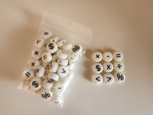 Math Symbol Beads