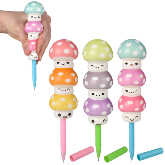(T) 7" SQUISH MUSHROOM PENS
