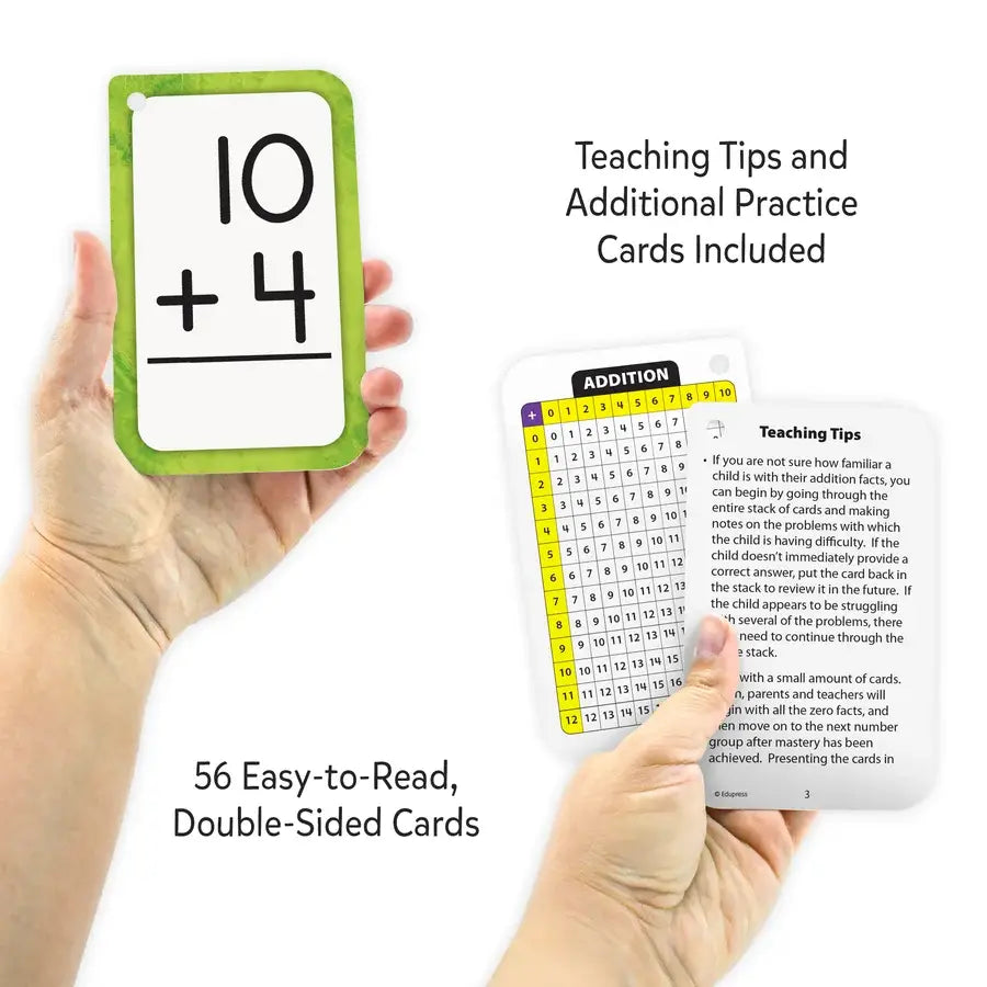 Addition 0–12 Flash Cards