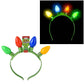 LIGHT-UP CHRISTMAS BULB HEADBAND 8"