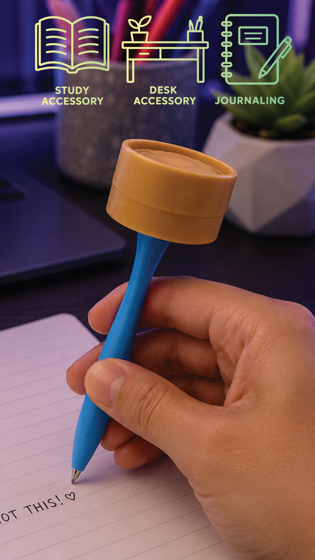 Fun Doh Squishy Dumpling Pen Desk Pop Variety