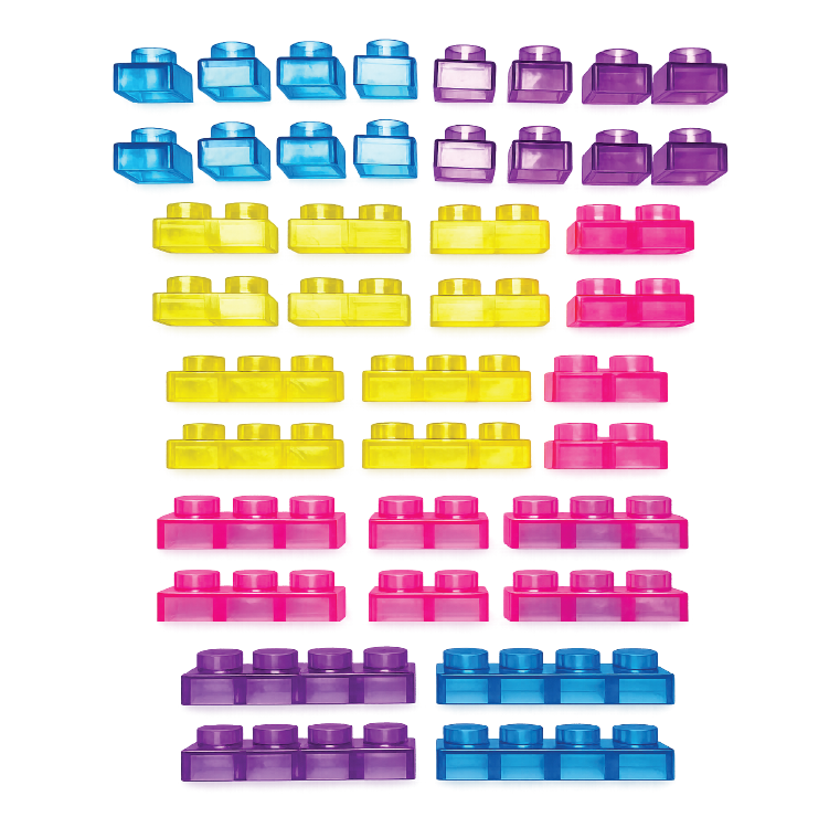 Fun Doh JUMBO Squish Blocks Building Sensory Toy - 6/Display