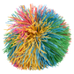 (T) 3.5" RAINBOW STRINGY BALL