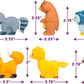 Tub Works® Woodland™ Mold Free Bath Toys, 6 Pack