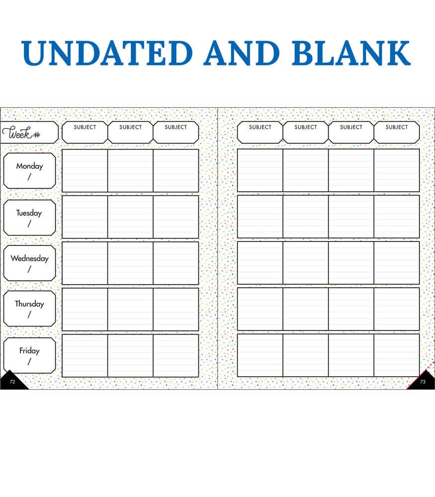 Sparkle and Shine Plan on a Brilliant Year Teacher Planner