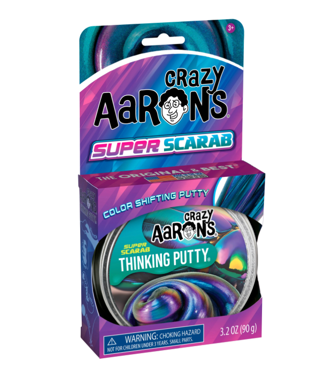 Crazy Aaron's 4" Super Illusions Fidget Putty - Super Scarab