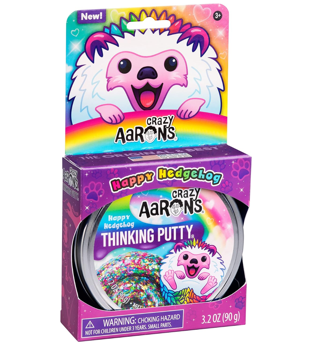 Crazy Aaron's 4" Sensory Thinking Putty - Happy Hedgehog