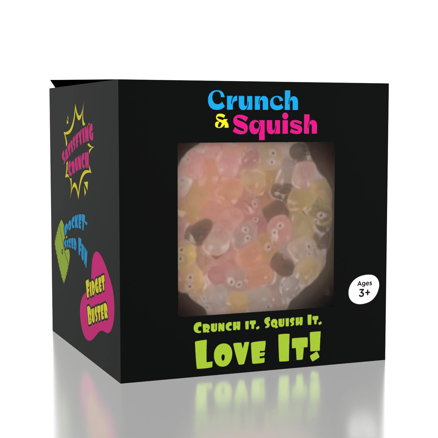 Crunch & Squish Candy Series Crunchy Squishy Stress Ball Fidget Toy (1pc) Color Ships Assorted