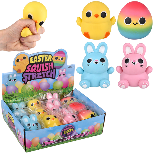 EASTER SQUISH STRETCH ASSORTMENT 2.75"-3.25"
