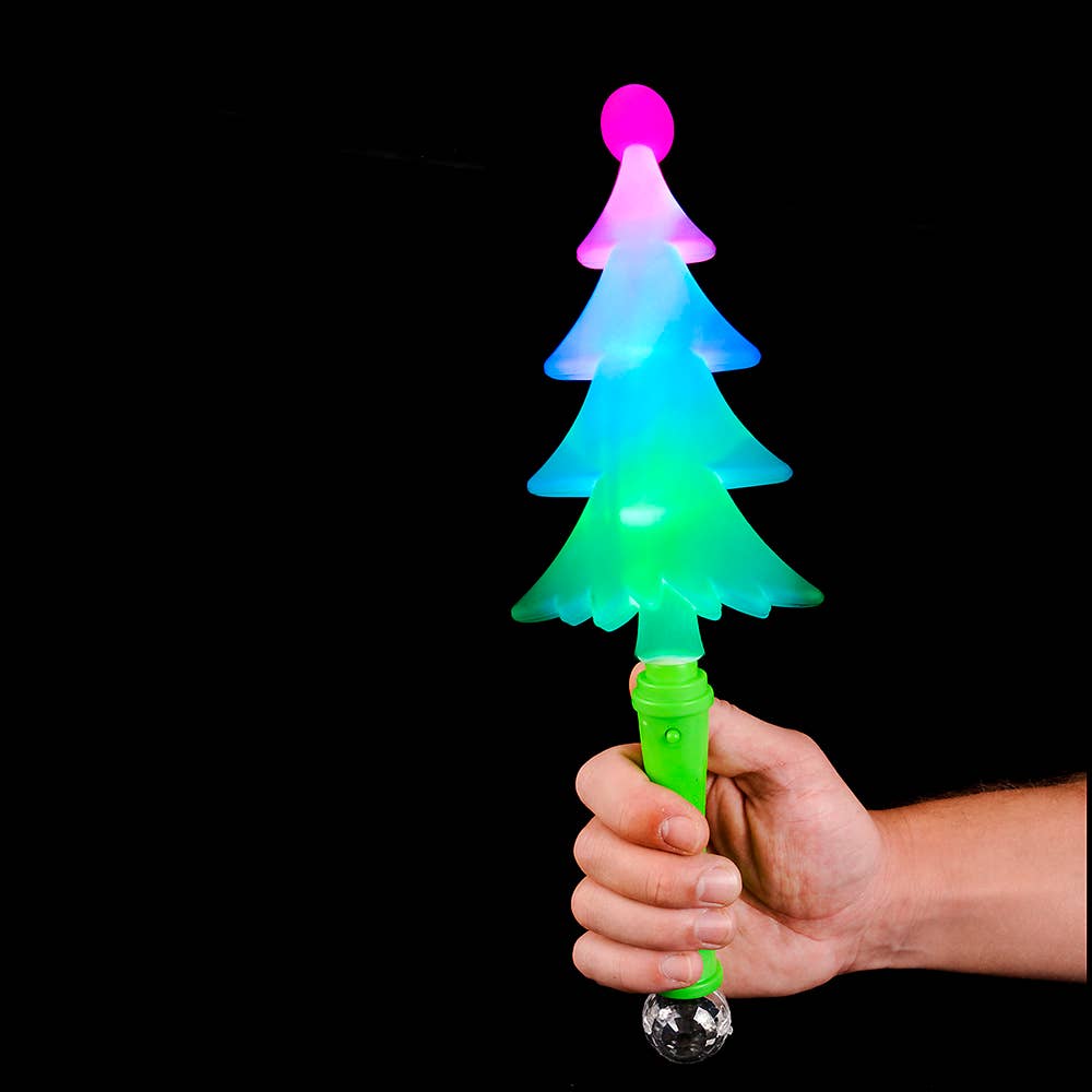 13" FLASHING CHRISTMAS TREE WAND