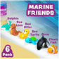 Tub Works® Marine™ Mold Free Bath Toys, 6 Pack