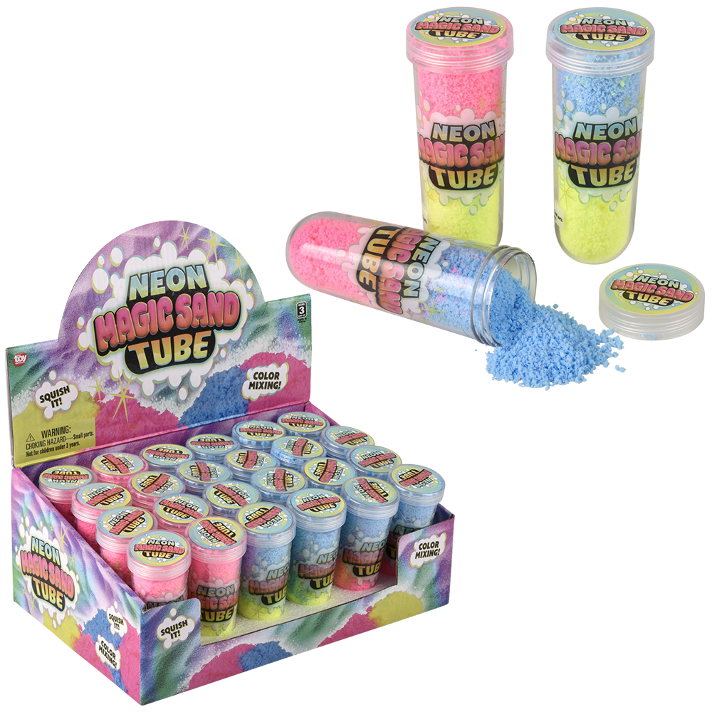 3.75" NEON MAGIC SOFT PUTTY TUBE 24CT