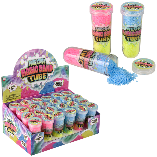 3.75" NEON MAGIC SOFT PUTTY TUBE 24CT