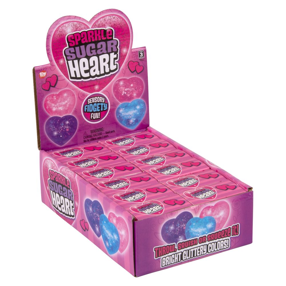 (T) SQUEEZY SPARKLE SUGAR HEART 2.5"