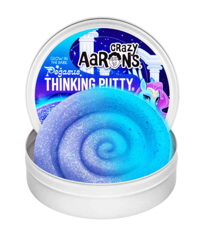 Crazy Aaron's 4" Glowbrights Thinking Putty - Pegasus