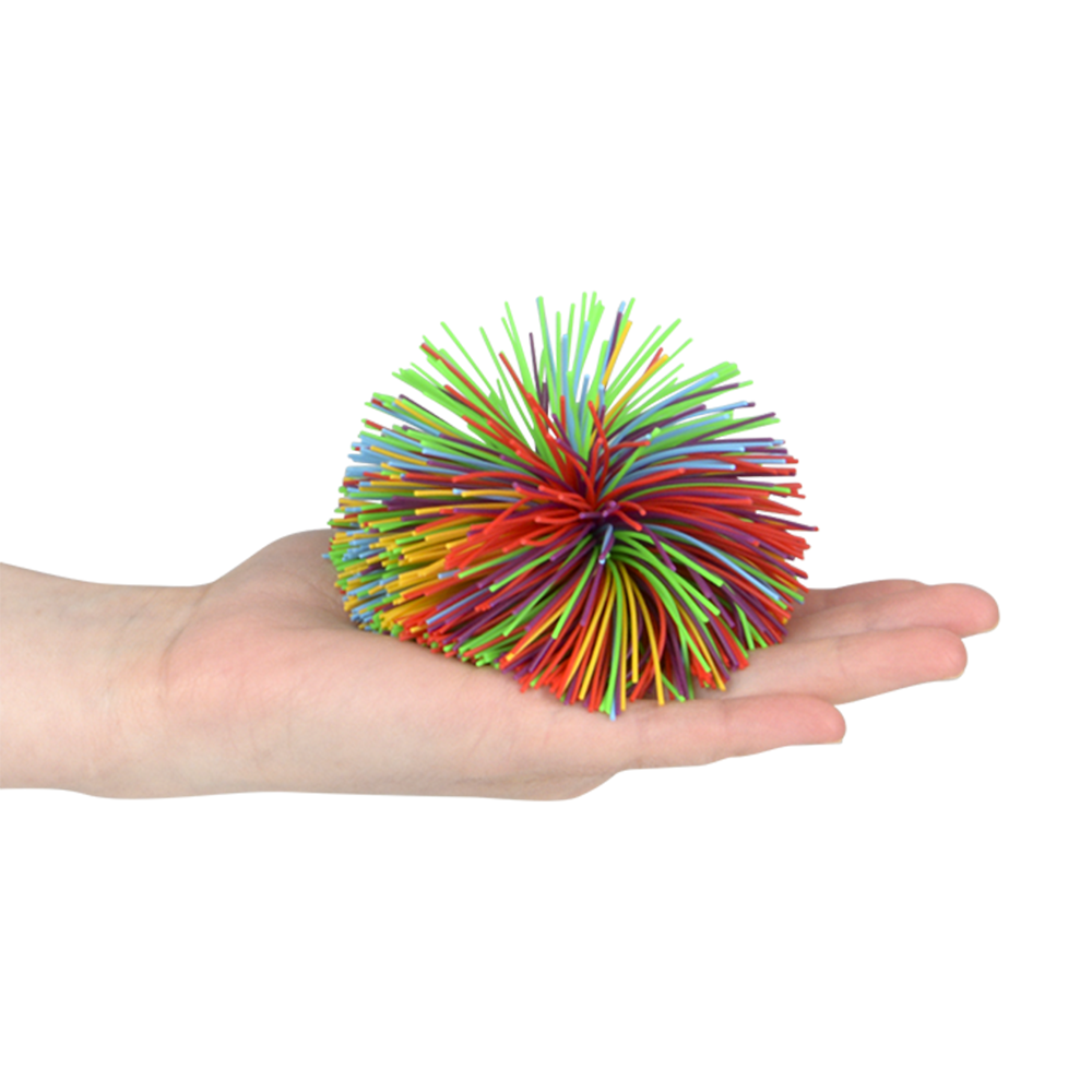 (T) 3.5" RAINBOW STRINGY BALL