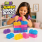 Fun Doh JUMBO Squish Blocks Building Sensory Toy - 6/Display
