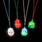 FLASHING CHRISTMAS NECKLACE ASSORTMENT 24CT  2"