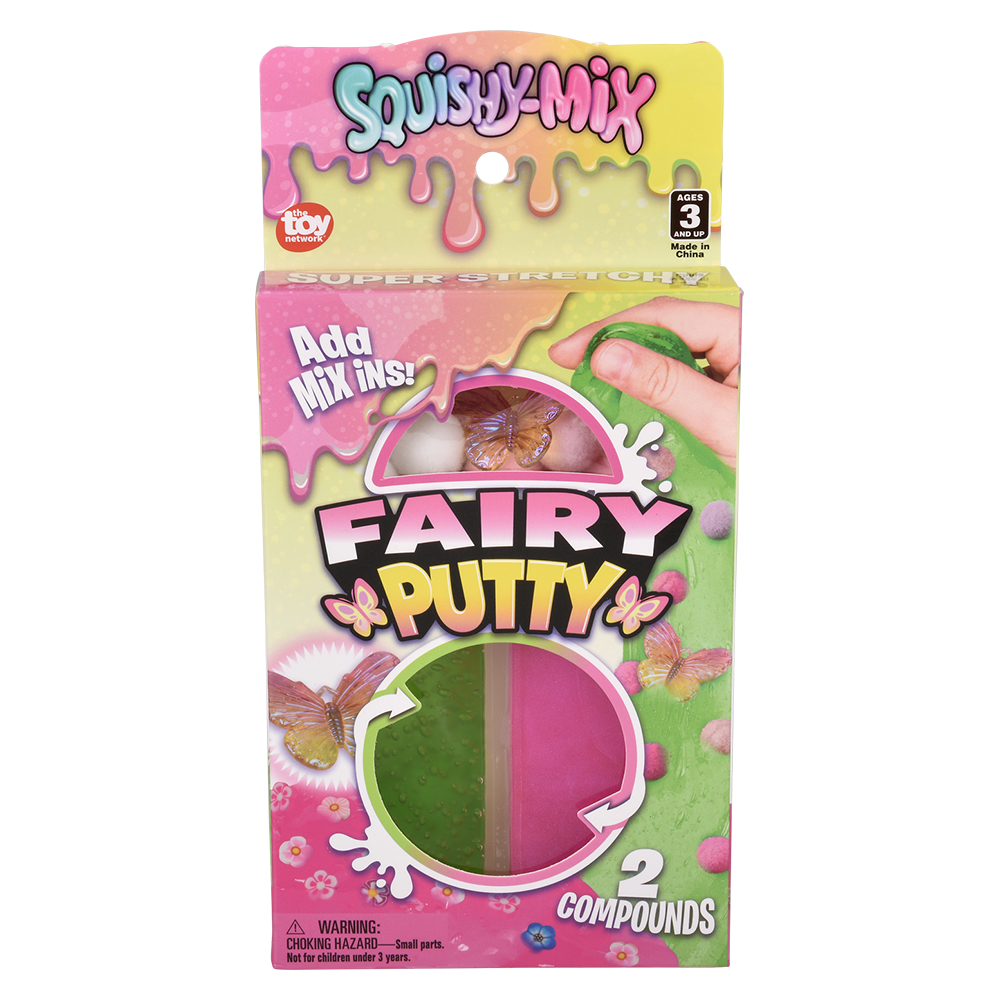 SQUISHY-MIX FAIRY PUTTY 12CT