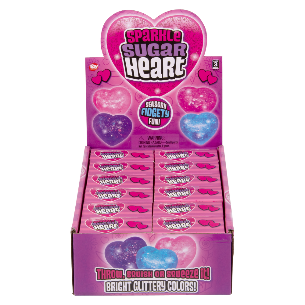 (T) SQUEEZY SPARKLE SUGAR HEART 2.5"