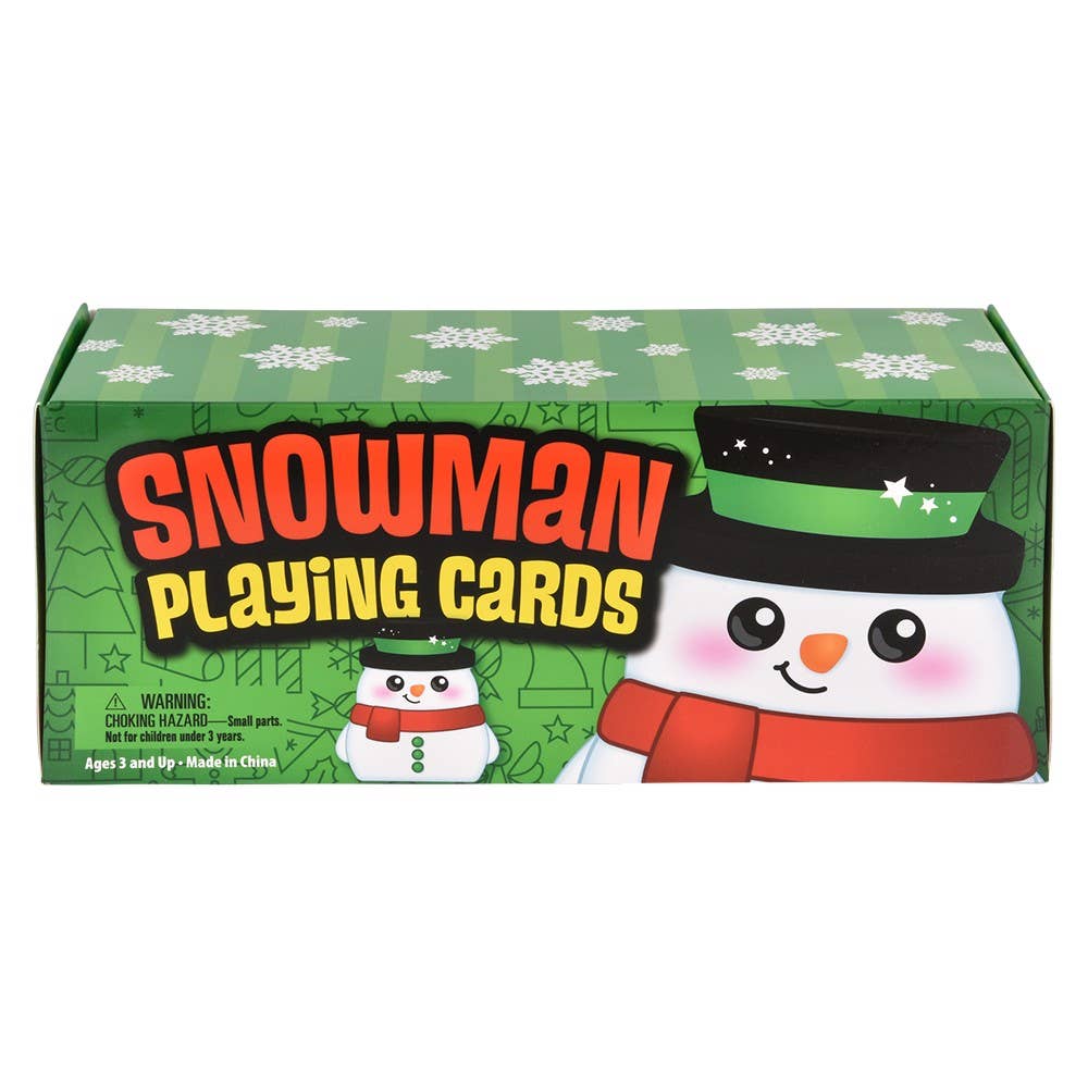 SNOWMAN PLAYING CARDS 3"   12/DISPLAY