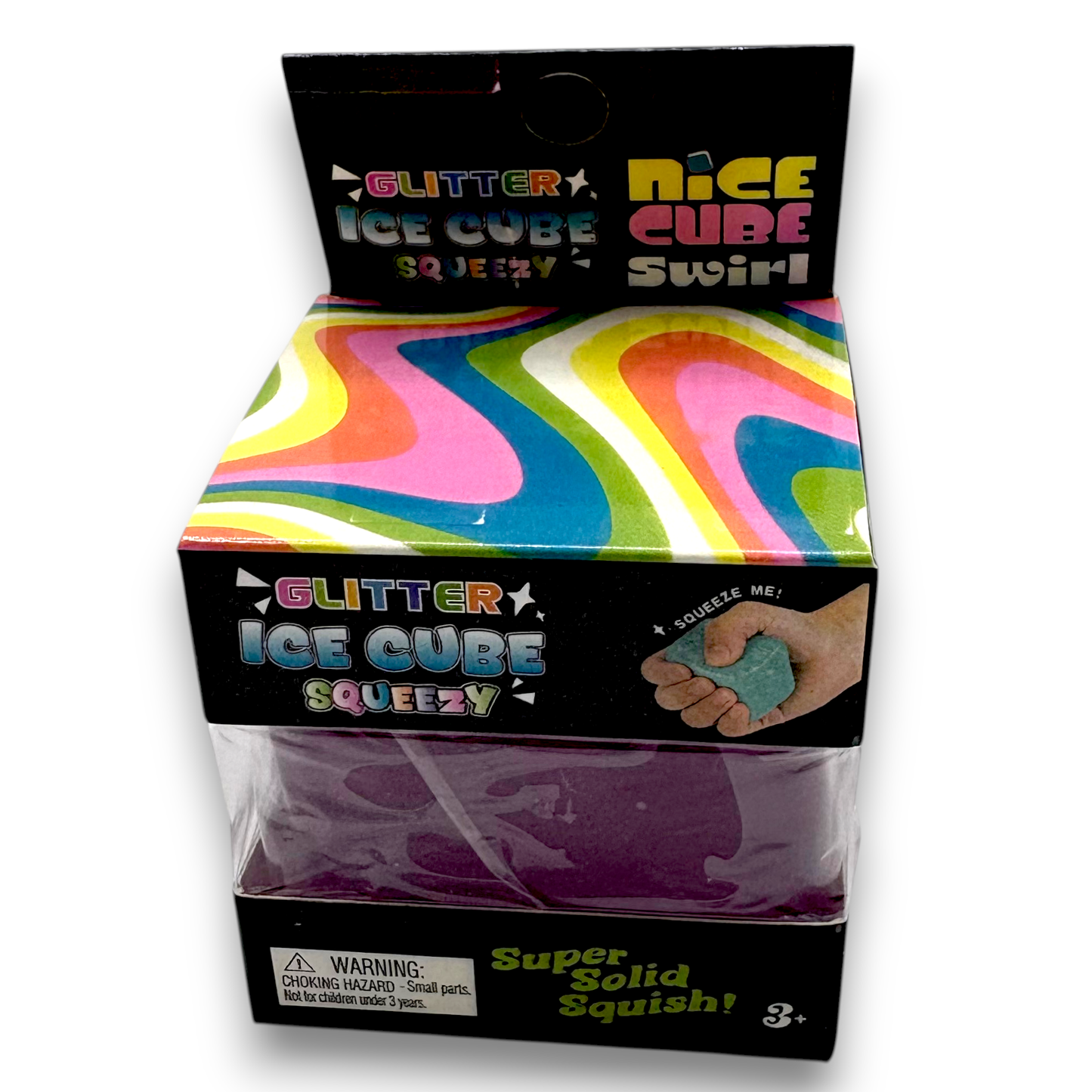 Glitter Squishy Cube 12ct PDQ
