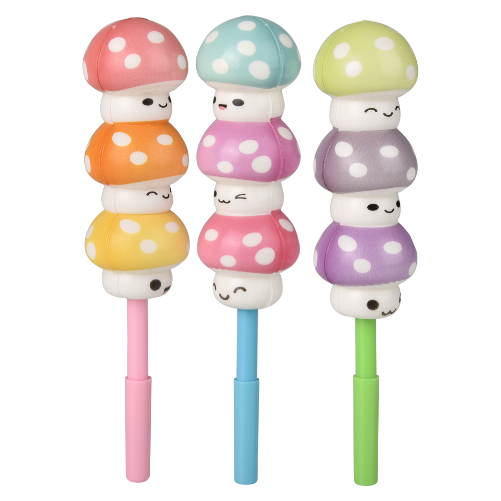 (T) 7" SQUISH MUSHROOM PENS