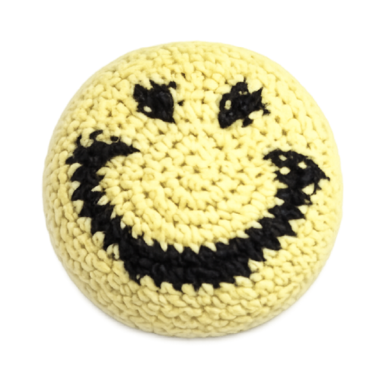 Extreme Retro Hand-Knitted Kick Pouch Footbag