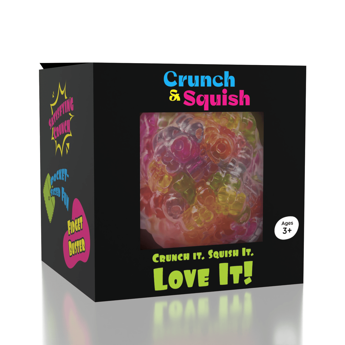 Crunch & Squish Candy Series Crunchy Squishy Stress Ball Fidget Toy (1pc) Color Ships Assorted