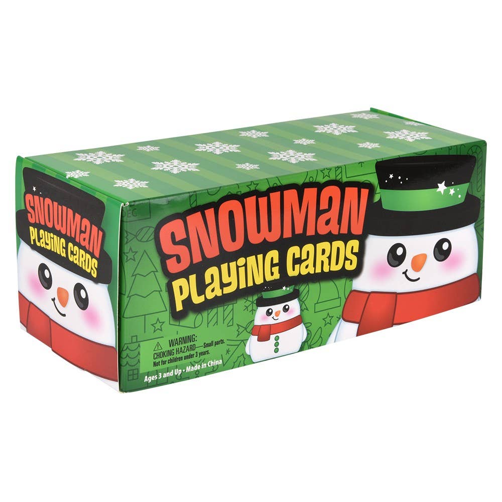 SNOWMAN PLAYING CARDS 3"   12/DISPLAY
