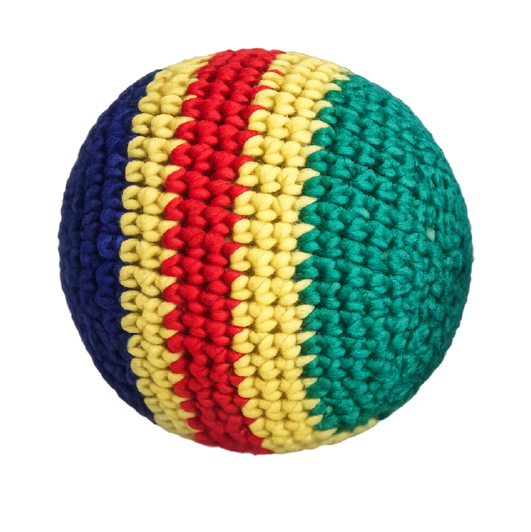 Extreme Retro Hand-Knitted Kick Pouch Footbag