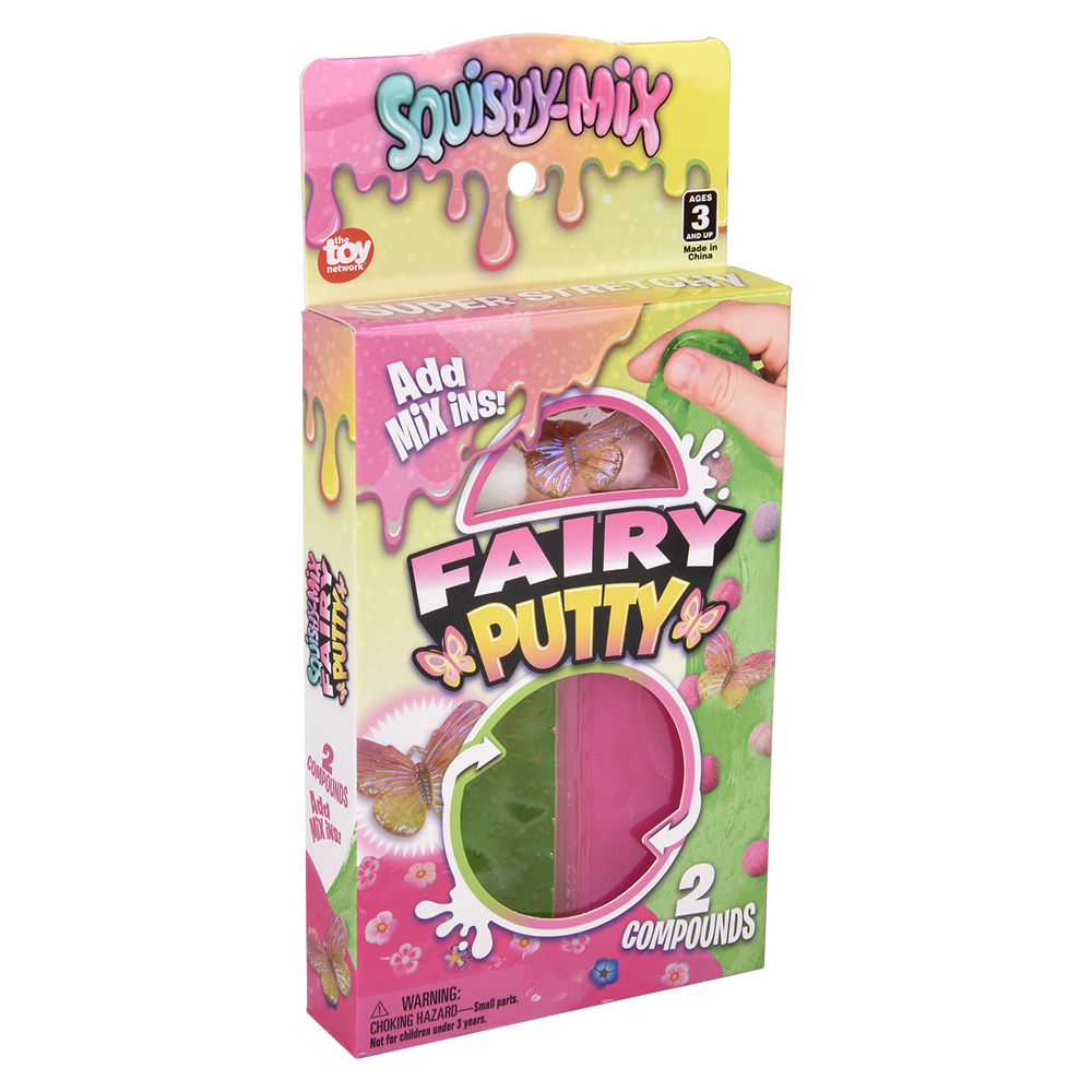 SQUISHY-MIX FAIRY PUTTY 12CT