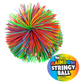 (T) 3.5" RAINBOW STRINGY BALL