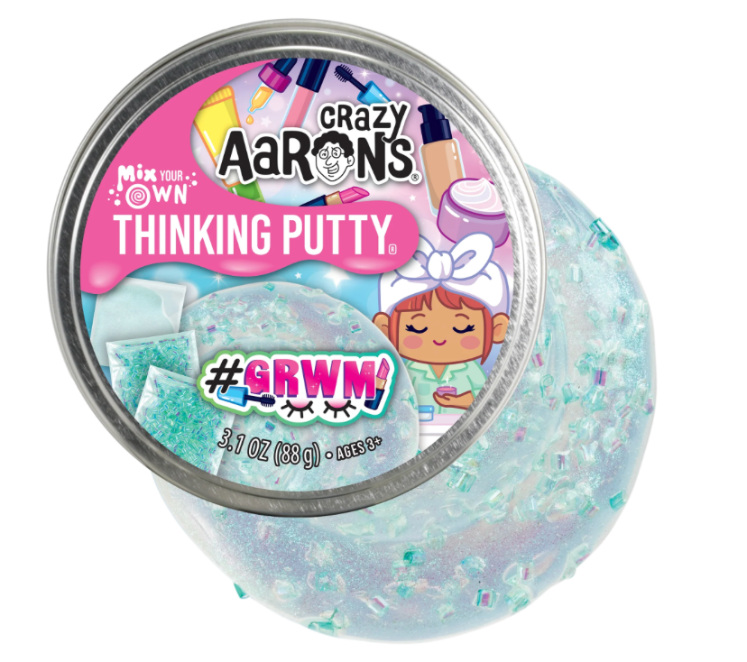 Crazy Aaron's GRWM Mix It DIY 4" Sensory Thinking Putty Tin